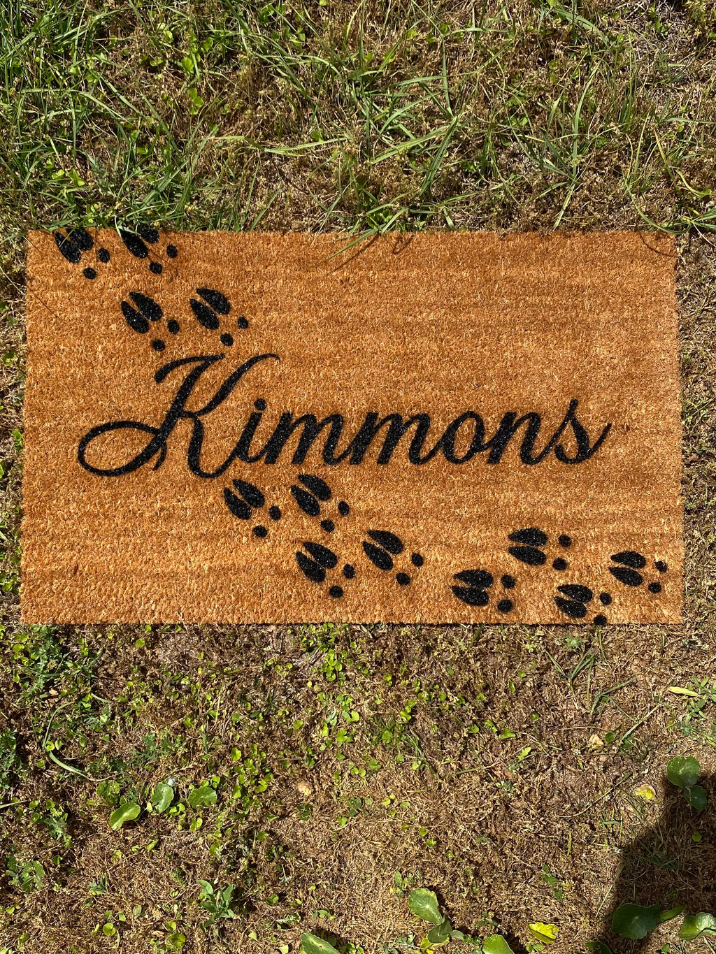Deer Track Custom Doormat, Last Name, Personalized Welcome Mat